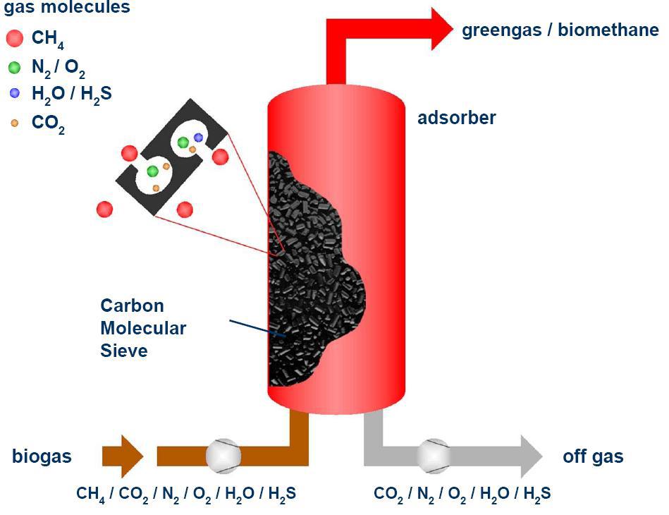 Biogas Enrichment Using PSA Technique