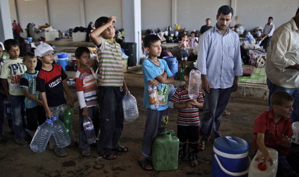 water scarcity refugees syria