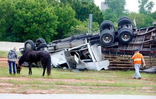 tractor trailer accident