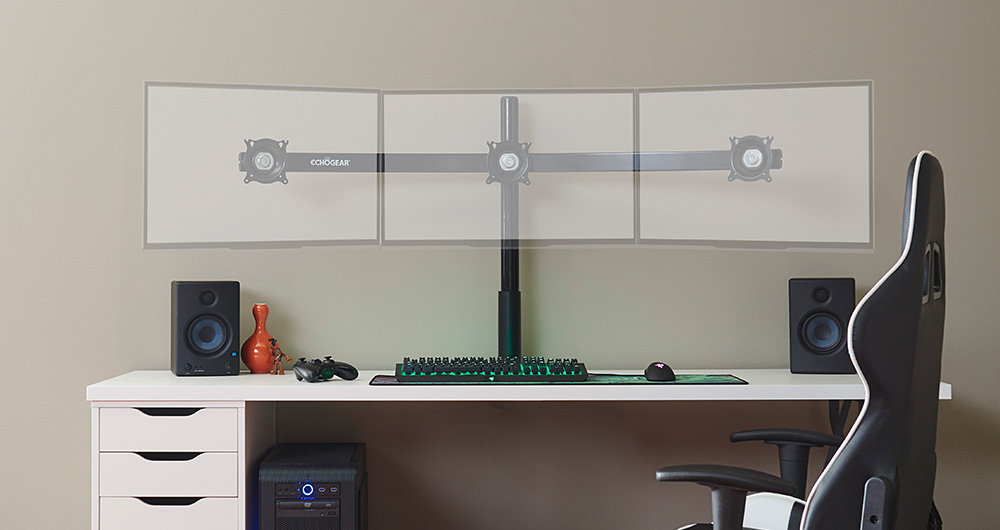 desktop monitor mount workplace