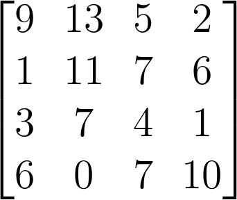 types of matrices